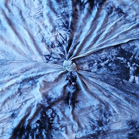 Coin 1804 Anthropologie Blue and Blue Tie Dye Tunic Dress Beach Coverup 2X NWOT - Picture 5 of 7